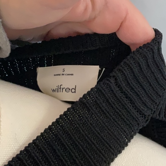 Wilfred Crevier Knit top in black size S - Picture 4 of 5